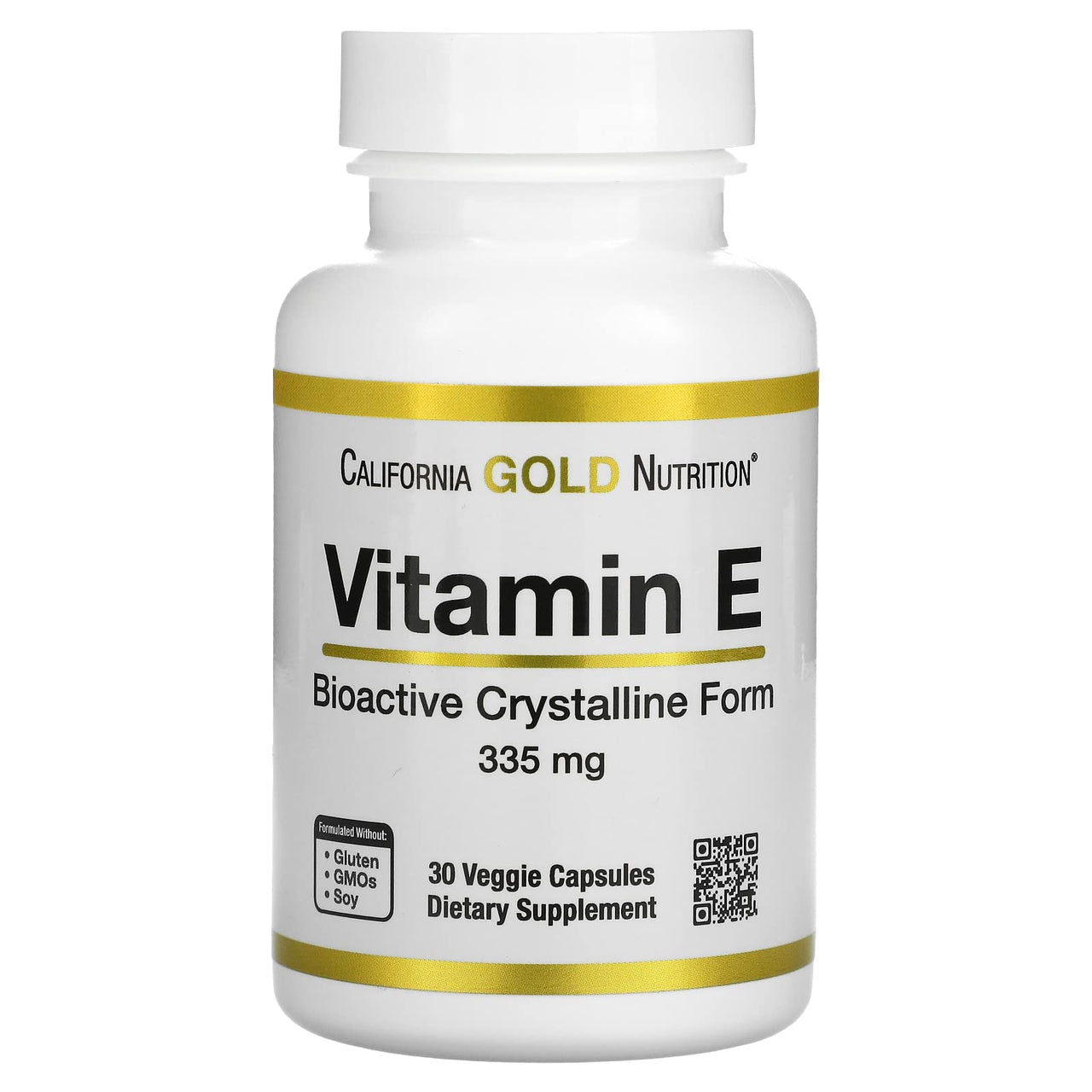Bioactive Vitamin E, 335 mg (500 IU), 30 Veggie Capsules, California Gold Nutrition