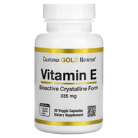 Thumbnail for Bioactive Vitamin E, 335 mg (500 IU), 30 Veggie Capsules, California Gold Nutrition