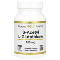 Thumbnail for California Gold Nutrition S-Acetyl L-Glutathione, 100 mg, 120 Veggie Capsules