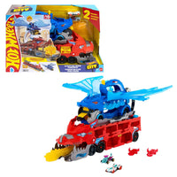 Thumbnail for Hot Wheels City Toy Car Track Set, Ultimate Dual Dragon Transporter & 2 Die-Cast Cars, Large-Scale & Detachable Dragon, Stores 20+ Vehicles