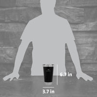 Thumbnail for STANLEY Stay-Chill Beer Pint 16 oz | Wide Mouth Lid | Built-In Bottle Opener | Beer Tumbler Cup | Insulated Stainless Steel Pint Glass | BPA-Free | Matte Black