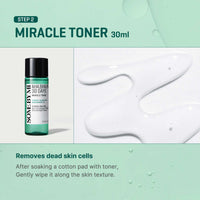Thumbnail for SOME BY MI AHA BHA PHA 30Days Miracle AC SOS Kit - Toner 1.01Oz, Serum 0.33Oz, Cream 0.7Oz, Foam 1.01Oz - Mild Exfoliating Daily Skin Care Set - Skin Wastes, Sebum, Oiliness Care - Korean Skin Care