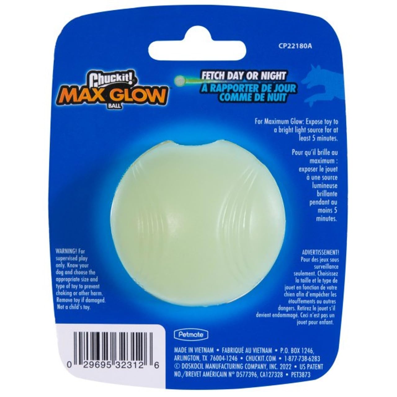 CHUCKIT Max Glow Balls, Small