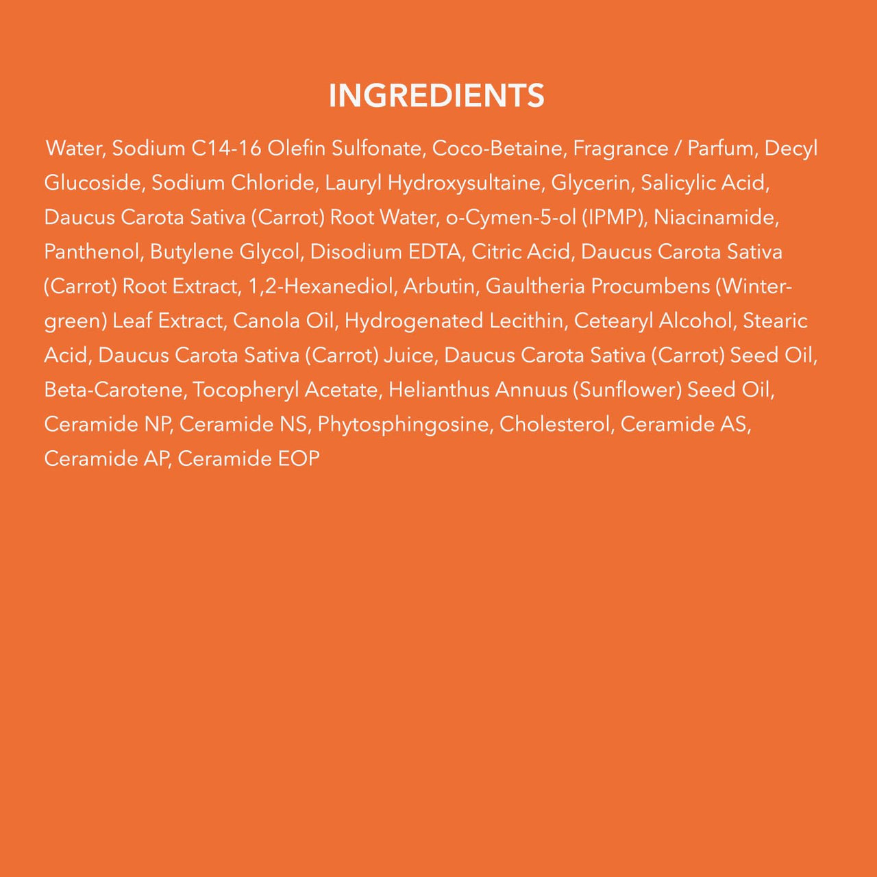 APRILSKIN Carrotene IPMP™ Exfoliating Body Wash | Salicylic Acid Body Wash Improve Rough & Bumpy Skin, Body Acne, Keratosis Pilaris with Niacinamide & Ceramides | Vegan & Cruelty-free | 10.14 fl.oz
