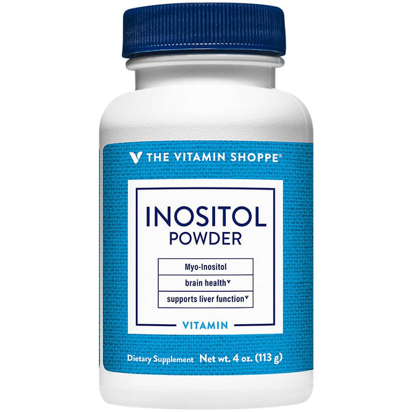 The Vitamin Shoppe Inositol Powder - Cognitive & Mood Balance Support | Pure Myo-Inositol | 4 oz 134 Servings | Unflavored Vegan