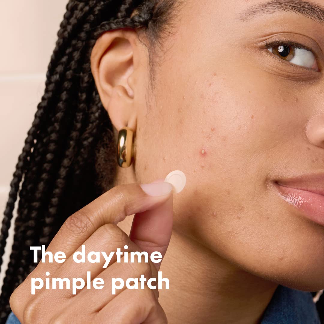 Mighty Patch™ Invisible+ Patch - Daytime Hydrocolloid Acne Pimple Patches for Covering Zits and Blemishes, Ultra Thin Spot Stickers for Face and Skin (24 Medium and 15 Small Patches)
