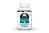 Thumbnail for Source Naturals Ultra-Mag, 5 in 1 -Bioavailable Magnesium, Maintains Muscle & Nerve Function* - 60 Vegan Tablets