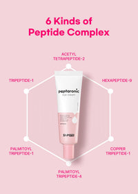 Thumbnail for Snp 6 Peptides + 5 Hyaluronic Acid Eye Cream | Moisturizing & Soothing Under Eye Cream for Dark Circles and Puffiness | Korean Skincare Eye Repair Lotion | Peptaronic | 1.69 Fl Oz