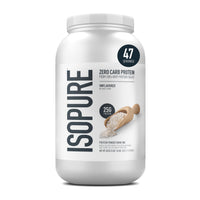 Thumbnail for Isopure Zero Carb 100% Pure Whey Isolate Protein Powder, Gluten Free, with Vitamins, Unflavored, 25g Protein Per Serving, 3 Lbs, 47 Servings (Packaging May Vary)