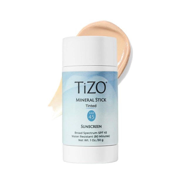 TiZO Mineral Stick Tinted SPF 45 | Water Resistant (80 minutes) | Broad Spectrum Sunscreen | UVA/UVB Protection | Invisible to Sheer Finish | Easy On-the-Go Application | 1 oz / 30 g