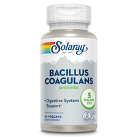 Thumbnail for SOLARAY Bacillus Coagulans Probiotic - 5 Billion Live Microorganisms - Digestion and Gut Health Support - Full Body Health Probiotics with Inulin Prebiotic Fiber, 60-Day Guarantee, 30 Serv, 60 VegCaps