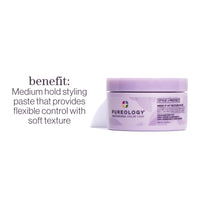 Thumbnail for Pureology Style + Protect Mess It Up Texture Paste For Color-Treated Hair - Provides Medium Hold Texture and Shine, Sulfate-Free & Vegan