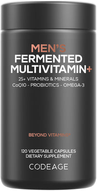 Thumbnail for Codeage Men’s Daily Multivitamin – 25+ Essential Vitamins & Minerals, Organic Whole Foods, Probiotics, Omega-3, Zinc, Vitamins A, B, C, D, E & K – 120 Capsules
