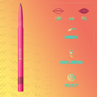 Thumbnail for Juvia's Place Coffee Shop Luxe Lip Liner: Love Me - Colorstay Matte Finish Lip Pencil, Makeup for Natural Long Lasting Beauty and Sensational Wear, Lip Stain Kiss Proof Cometics