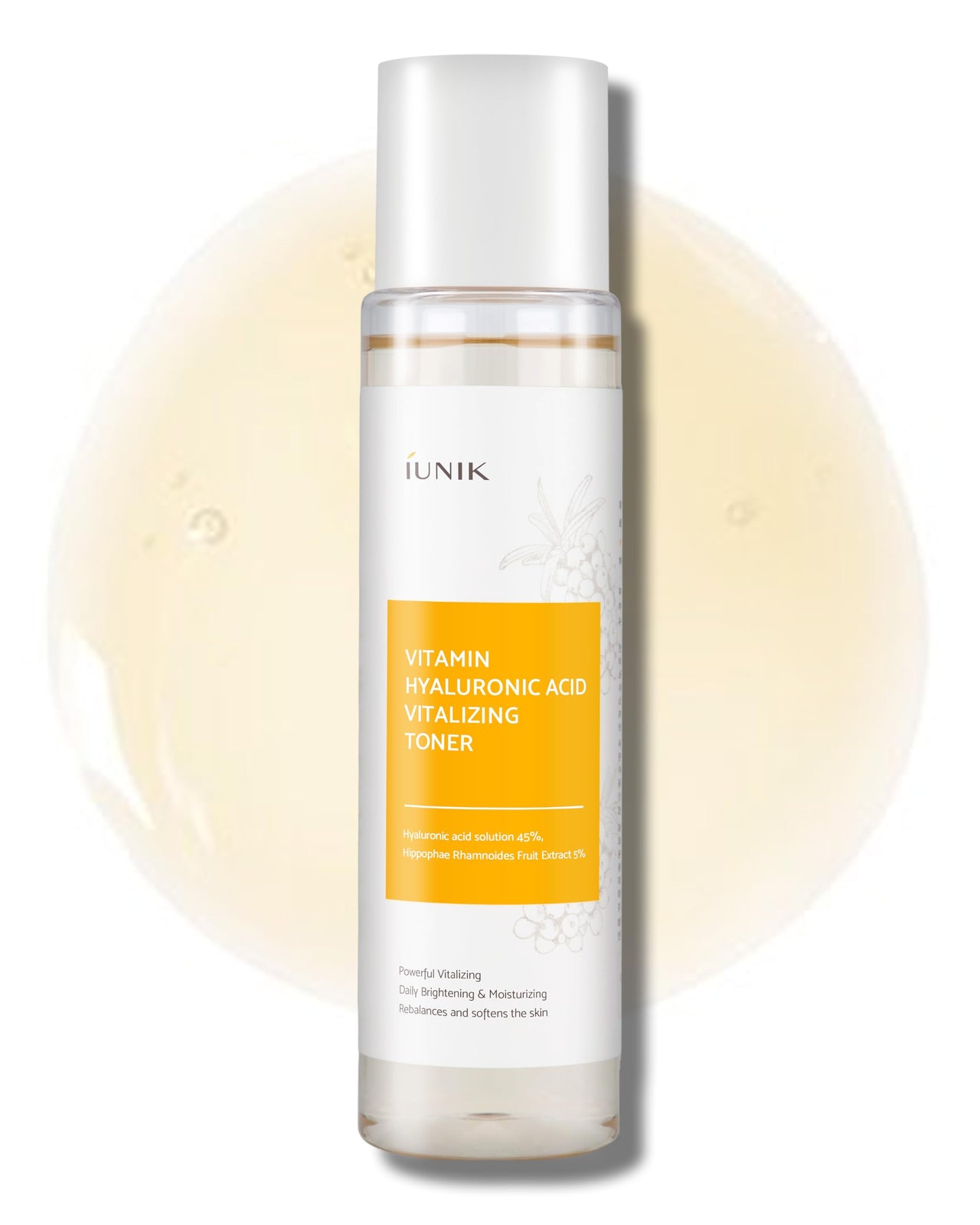 IUNIK Vitamin C Vegan Face Toner with 45% Hyaluronic Acid Facial Moisturizer 6.7 Fl Oz - Nourishing Hydrating Sensitive Vitalizing Sensitive Dry Skin Deep Nourishing