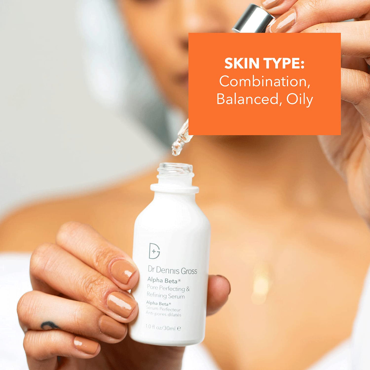 Dr. Dennis Gross Alpha Beta® Pore Perfecting & Refining Serum: for Enlarged, Clogged Pores with Excessive Oil, 1.0 fl oz