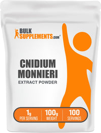 Thumbnail for BulkSupplements.com Cnidium Fruit Extract Powder - Cnidium Monnieri Extract, Vasodilator Supplement - Gluten Free, 1g per Serving, 100g (3.5 oz) (Pack of 1)