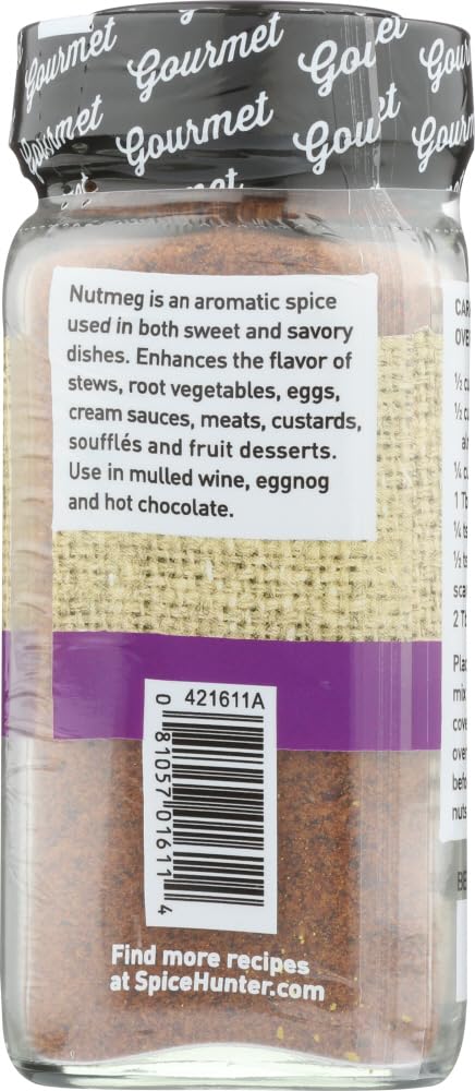 The Spice Hunter Ground Nutmeg, 1.8-Ounce Jar (Pack of 3)