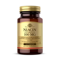 Thumbnail for Solgar Niacin (Vitamin B3) 100 mg - 100 Tablets - Supports Energy Metabolism - Non-GMO, Vegan, Gluten Free, Dairy Free, Kosher - 100 Servings