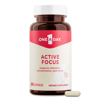 Thumbnail for One-A-Day Brain Supplement – Brain Supplements for Memory and Focus Support, Concentration and Focus Support, Focus Supplement for Adults with L-theanine, Caffeine and Ginseng, 30 Capsules