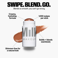 Thumbnail for Milk Makeup Matte Bronzer, Dazed (Light Bronze) - 0.19 oz - Cream Bronzer Stick - Buildable, Blendable Color - Matte Finish - 1,000+ Swipes Per Stick - Vegan, Cruelty Free