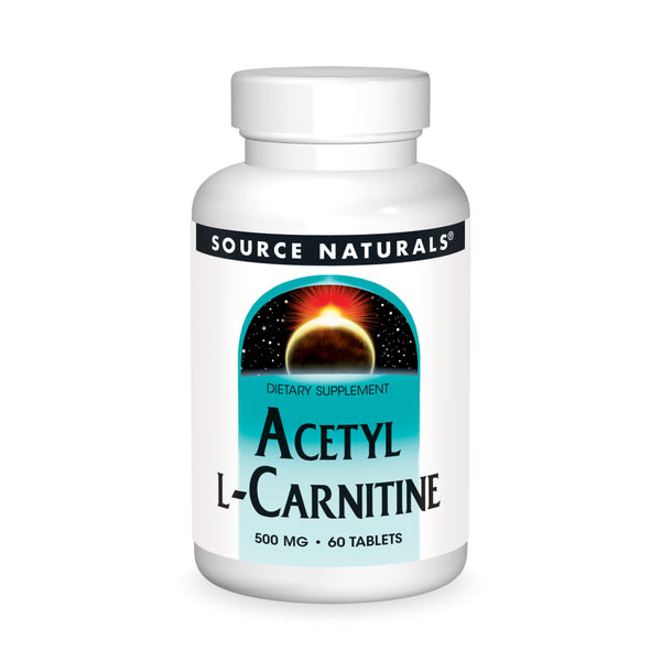 Source Naturals Acetyl L-Carnitine 500mg, 60 Tablets