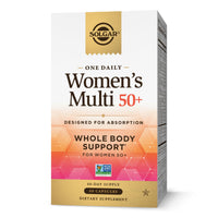 Thumbnail for Solgar One Daily Women's Multi 50+ Whole Body Support for Women 50 and Older - Highly Absorbable Heart, Bone & Breast Health, Energy, Stress, Hair Skin & Nails Multivitamin, 60 Vegan Capsule Servings