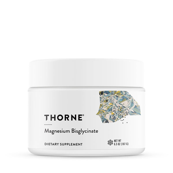 THORNE - Magnesium Bisglycinate - Powdered Magnesium Formula - Supports Restful Sleep, Muscle Relaxation, Heart Health & Metabolism* - NSF Certified for Sport - Gluten, Dairy & Soy-Free - 60 Servings