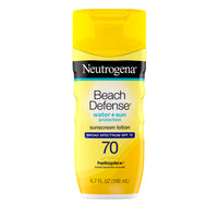 Thumbnail for Neutrogena Sunscreen Lotion Beach Defense SPF 70, Face & Body Sunscreen, Broad Spectrum, Fast Absorbing, 6.7 Fl Oz, Water Resistant 80 Min, Oil-Free, Oxybenzone & Octinoxate Free