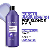 Thumbnail for Redken Blondage Color Depositing Purple Conditioner | For Blonde Hair | Neutralizes Brass & Moisturizes Hair | With Pure Violet Pigments | 33.8 Fl Oz
