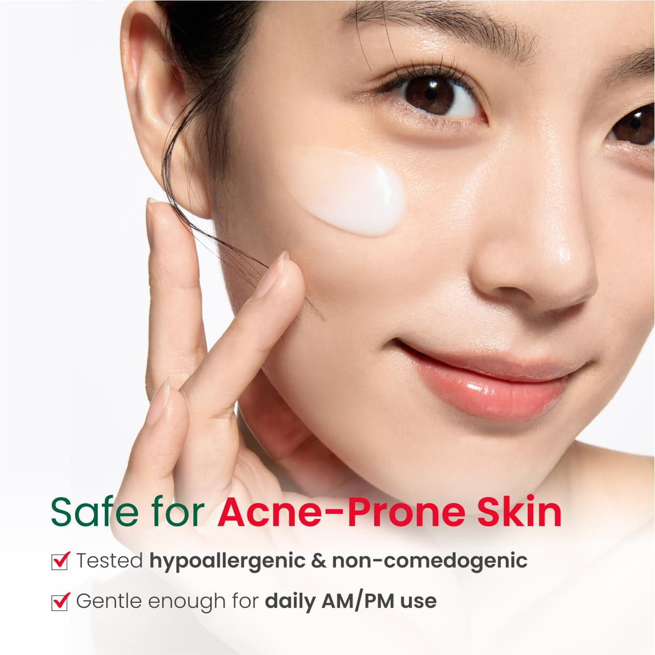 Dr. G R.E.D. Blemish Clear Soothing Cream - Calming Korean Moisturizer for Redness - Soothes Acne & Irritation - With Centella Asiatica - Long-Lasting Hydration - 2.36 fl oz