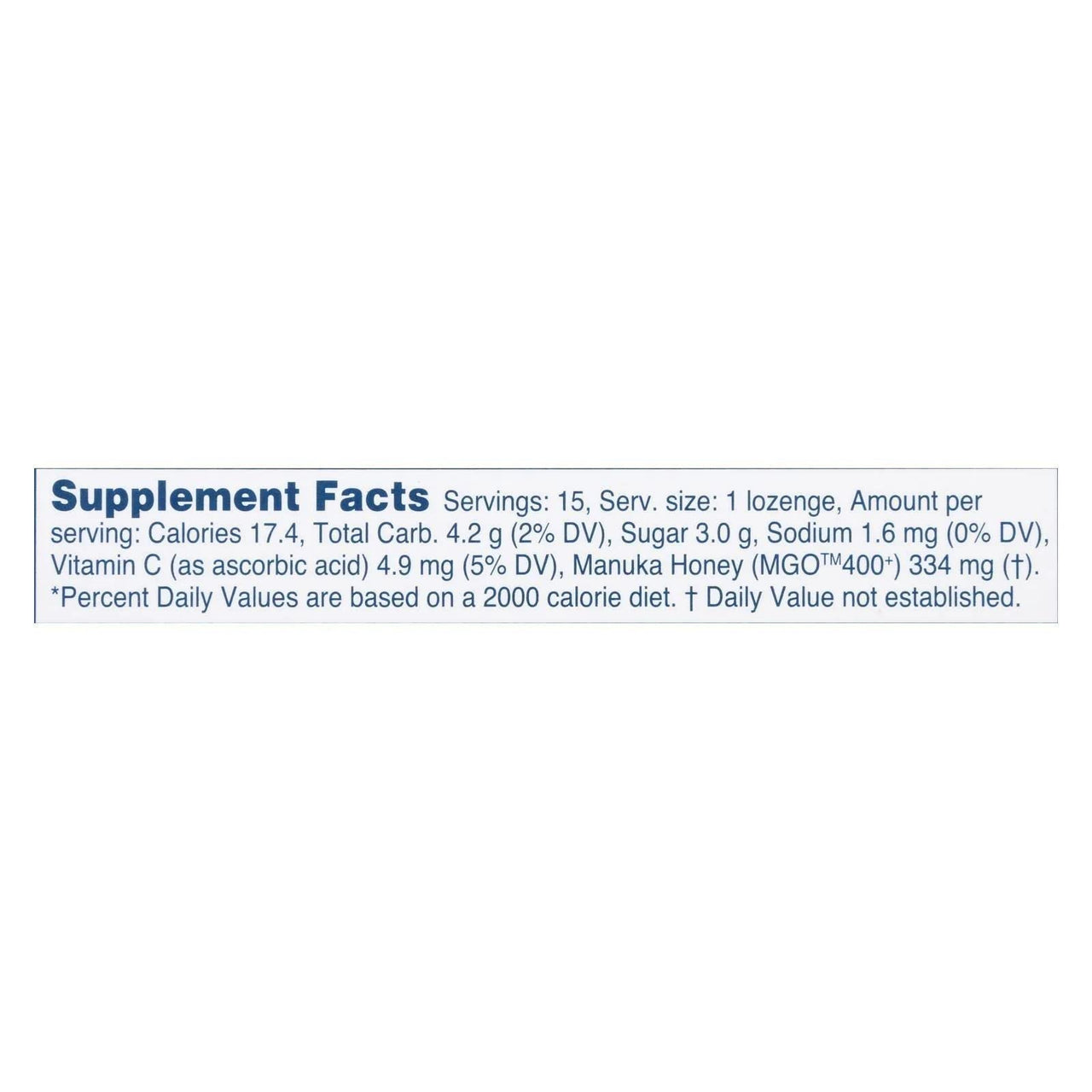 Manuka Health Manuka Honey Lozenges – 15 Blackcurrant Flavored Lozenges – Natural Throat Lozenges Infused with Raw Manuka Honey and Vitamin C for Immune Support