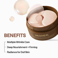 Thumbnail for Mediheal Retinol Collagen Under Eye Patches - Korean Hydrogel Eye Pads (60 patches) with 95% Retinol & Collagen. Nourishing & Non Irritating Eye Gel Mask. Sealing Cap & Spatula Included.