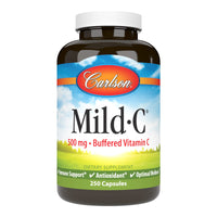 Thumbnail for Carlson - Mild-C, 500 mg Buffered Vitamin C, Immune Support & Optimal Wellness, Antioxidant, 250 capsules