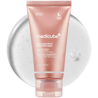 Thumbnail for medicube Collagen Overnight Wrapping Peel Off Facial Mask Pack - Elasticity & Hydration Care, Reduces Sagging & Dullness - Hydrolyzed Collagen For Glowing Skin - Korean Skin Care, 2.53 fl.oz