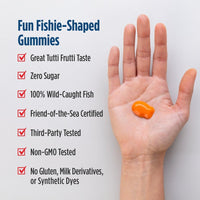 Thumbnail for Nordic Naturals Nordic Omega-3 Fishies, Tutti Frutti - 36 Fishies - 300 mg Total Omega-3s with EPA & DHA - Healthy Brain, Mood, Vision & Immune System - Non-GMO - 36 Servings