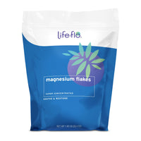 Thumbnail for LIFE-FLO Magnesium Bath Flakes - Unscented Magnesium Flakes with Ancient Trace Minerals from the Zechstein Seabed - Epsom Salt Bath Soak Alternative or Relaxing Foot Soak - 60-Day Guarantee - 26.4oz