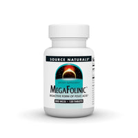 Thumbnail for Source Naturals MegaFolinic, Bioactive Form of Folic Acid, 800 mcg - 120 Tablets