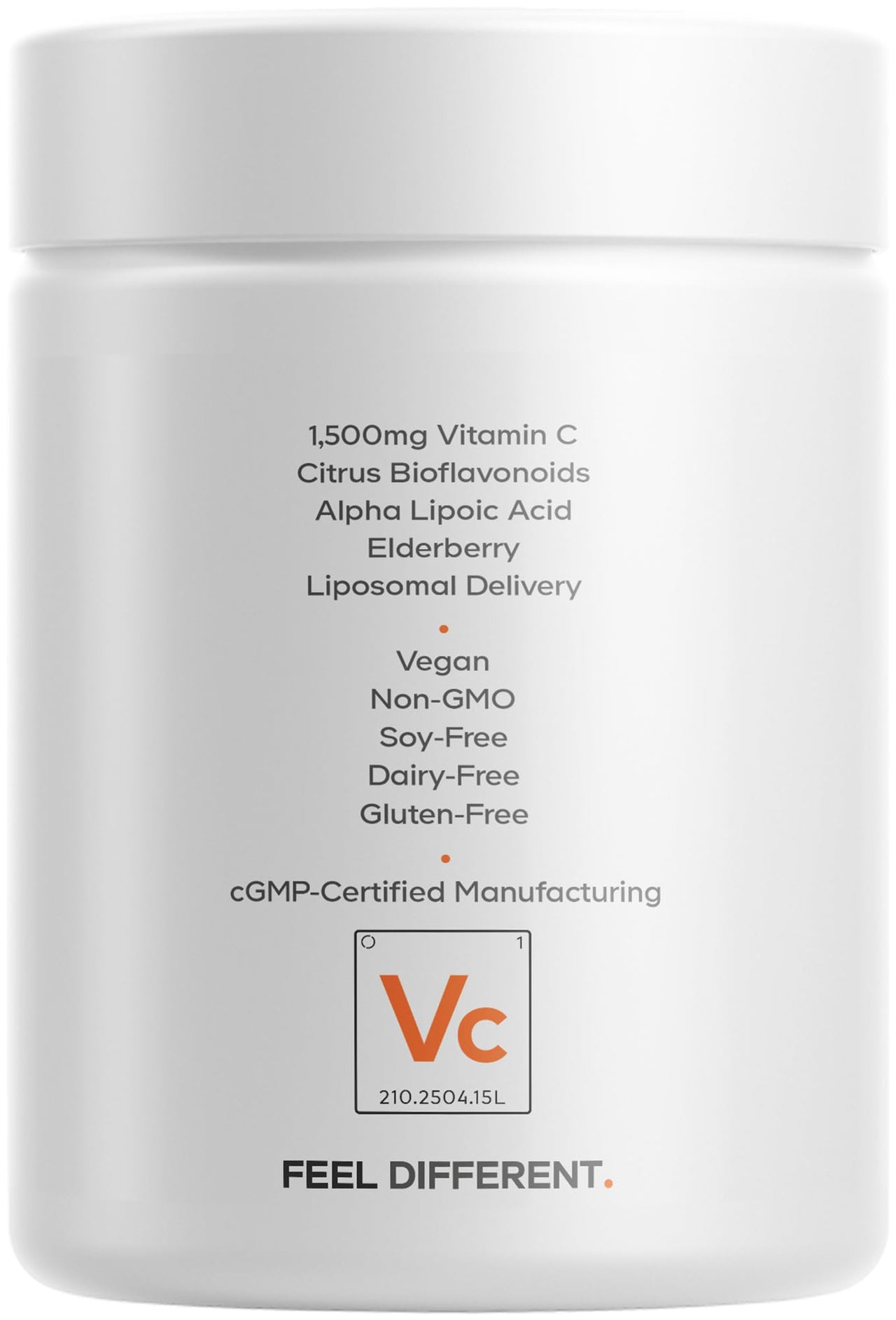 Codeage Liposomal Vitamin C Vitamins with Zinc, Elderberry, Citrus Bioflavonoids Ascorbic Acid, Quercetin & Rose Hips Fruit, Vitamina C Liposomal Supplement Pills - Non-GMO, Vegan - 90 Capsules
