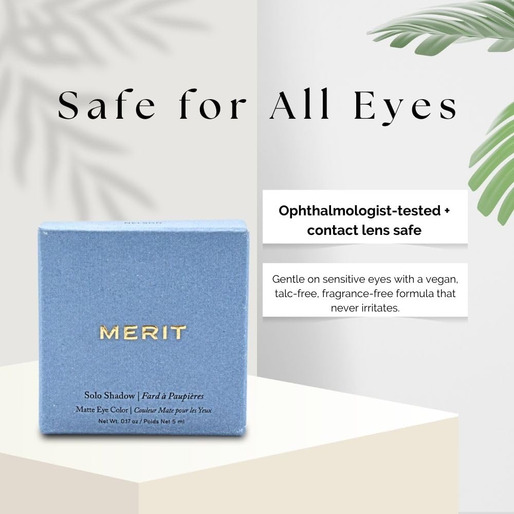 MERIT Solo Shadow Cream-to-Powder Soft Matte Eyeshadow Nelson