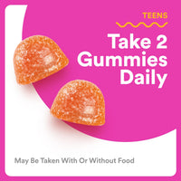 Thumbnail for SmartyPants Teen Girl Multivitamin Gummies, Omega 3 (DHA/EPA), Vitamin C, D3, B12, Vitamin A, K & Zinc, Biotin to Support Hair, Skin & Nails, Gluten Free, 60 Count (30 Day Supply)
