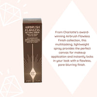 Thumbnail for Charlotte Tilbury Airbrush Flawless Setting Spray - Ultra-Fine Hydrating Mist to Prime & Set Face Makeup For Up to 16Hr - Soothes, Blurs Pores & Calms Skin