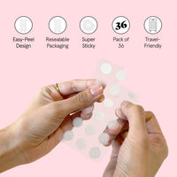 Thumbnail for grace & stella Award Winning Pore Strip - Pimple Patches for Face - Hydrocolloid Acne Patches for Shrinking Zits, Breakouts - Spot Stickers - Dermatologist-Tested, Vegan (Invisible, 36 Count)