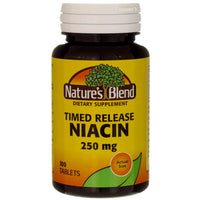 Thumbnail for Nature's Blend Niacin Timed Release 250 mg 250 mg 100 Tabs