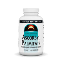 Thumbnail for Source Naturals Ascorbyl Palmitate 500mg Fat-Soluble Vitamin C Ester Supplement - 180 Capsules