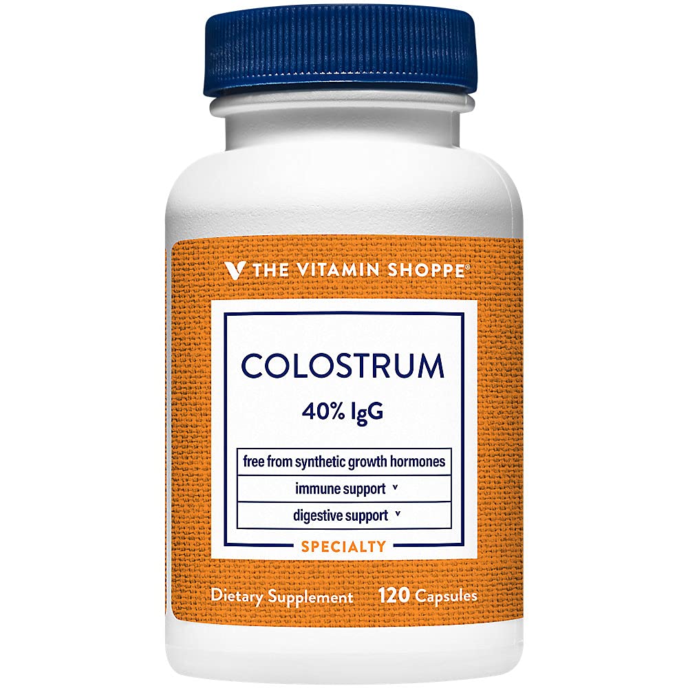 The Vitamin Shoppe Colostrum 40% IGG Supports Immune Health, (120 Capsules)
