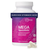Thumbnail for Microbiome Labs MegaSporeBiotic Probiotics for Women & Men - Spore-Based Probiotic for Gut Health & Digestive Support - Shelf-Stable, Travel-Friendly, Mens & Womens Probiotics (60 Capsules)