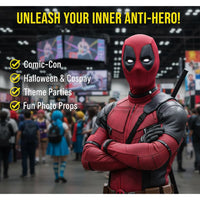 Thumbnail for Superhero Cosplay Red Helmet Mask Suitable for Boys and Girls Holiday Parties, Comic-Con and all Kinds of Get-Togethers （23.63 in Head Circumference）