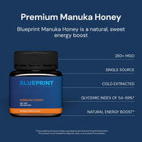 Thumbnail for Blueprint Bryan Johnson Manuka Honey - MGO 260+ - New Zealand Sourced - (8 oz)