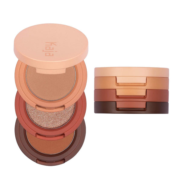 Kaja Beauty Bento Collection - Bouncy Eyeshadow Trio | Warm Honey Tones, Travel Size, 10 Spiked Ginger, 2019 Allure Best of Beauty Award, 0.03 Oz